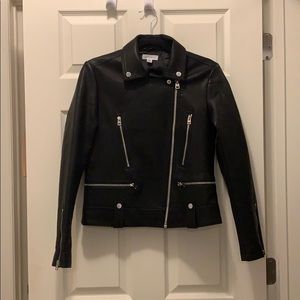 Top shop faux leather biker jacket NWOT
